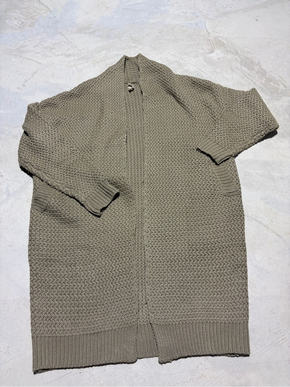 POL chunky Knit long Cardigan Sweater medium